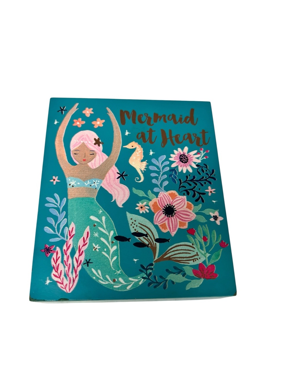 Mermaid at Heart Turquoise Decorative Art plaque
